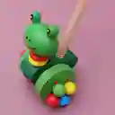 Carrito De Empuje De Madera Para Niños Pequeños Con Poste Desmontable, Carros De Dibujos Animados