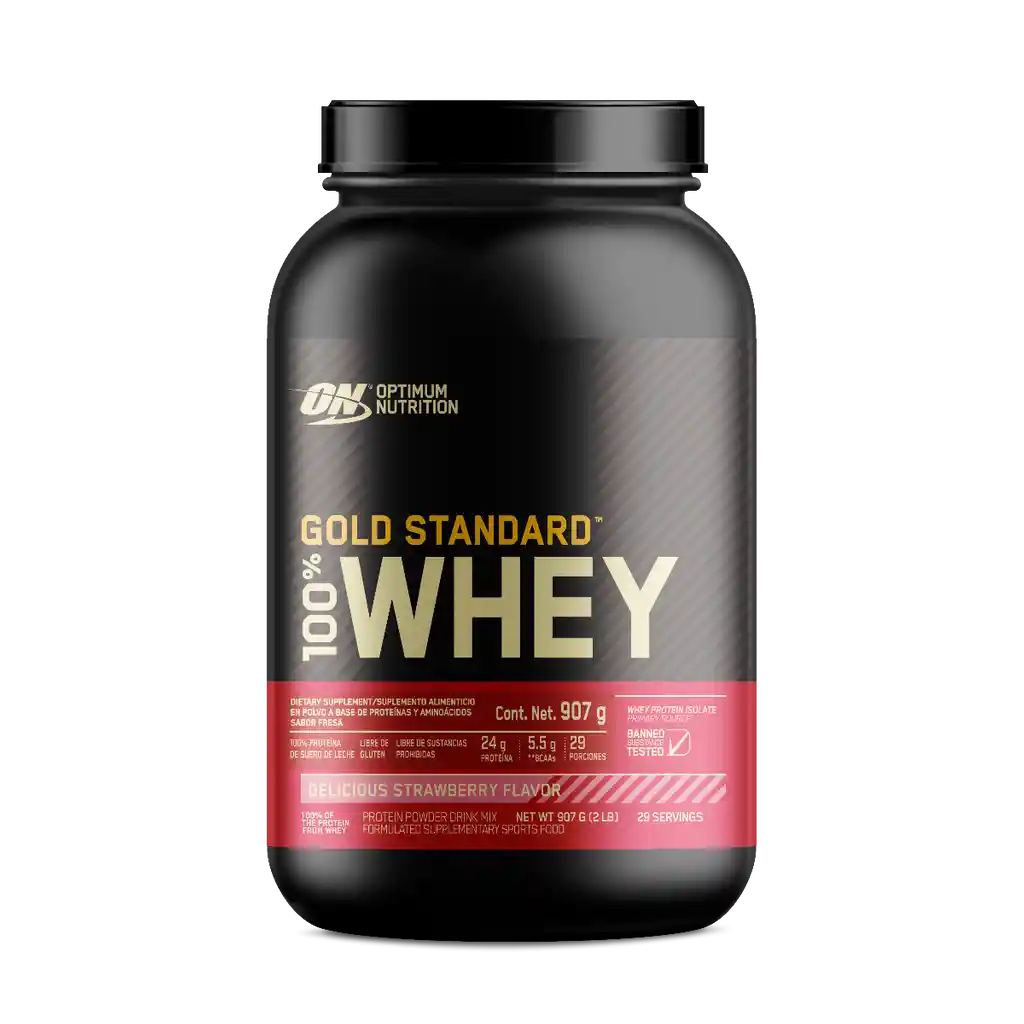 Gold Standard 100% Whey Strawberry 2 Lb