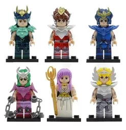 Coleccion Armable Tipo Lego Caballeros Del Zodiaco Protagonistas Saga X6