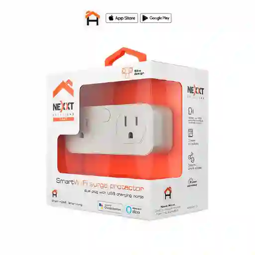 Toma Nexxt Smart Nhp D610 Wifi 2 Salidas