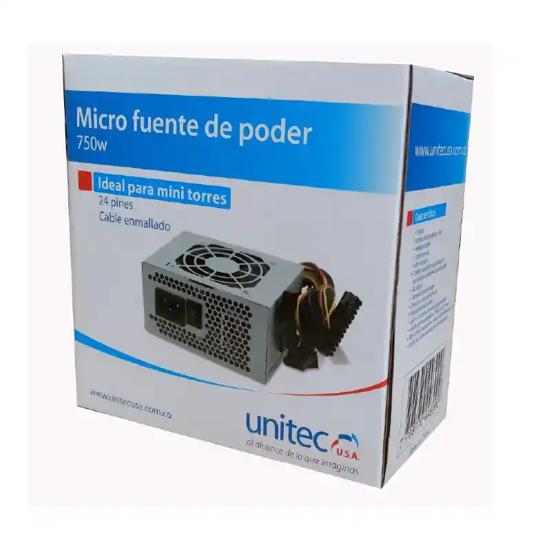 Fuente De Poder Micro Unitec 750w