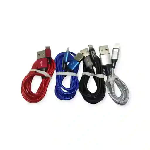 Cable Para Iphone 1 Mt Cordon Colores