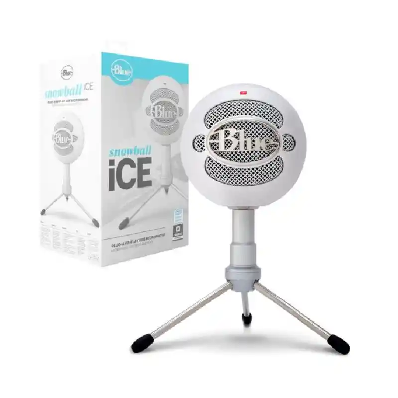 Microfono Blue Snowball Ice Blanco Usb