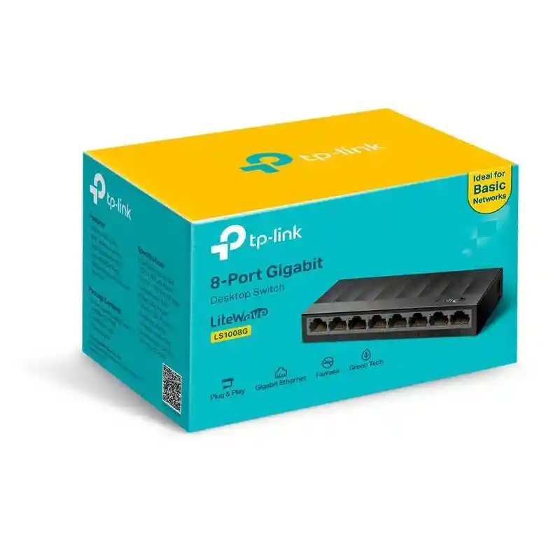 Switch Tp Link 8 Puertos Ls1008g Gigabit