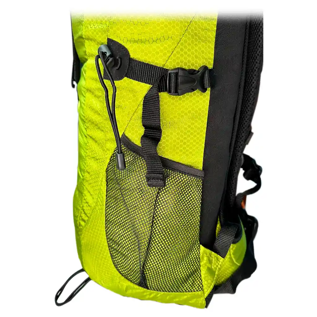 Morral Maleta Camping 70 Litros Varillado Viaje Rain Cover Verde Ref 6275