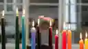 Velas Velitas Navideñas Multicolor Pequeña X10