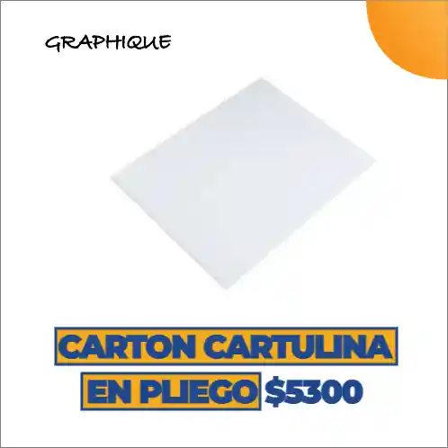 Cartulina Carton En Pliego