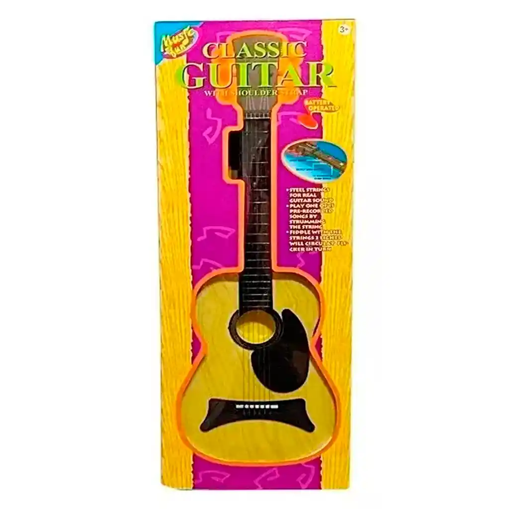 Guitarra Acústica Musical Niños Hasta 4 Años Juguete Ukelele Color Aleatorio