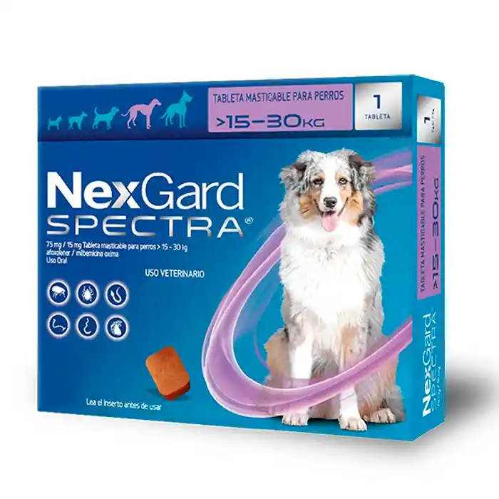 Nexgard Spectra L Antipulgas Para Perros De 15 A 30 Kilos