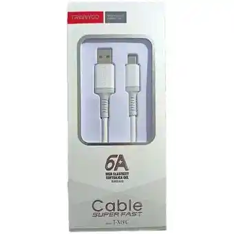 Cable Usb 3.0 Tranyoo Blanco Con Entrada Usb Salida Usb Tipo C