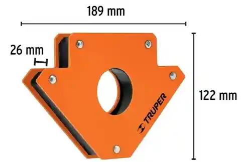 Escuadra Magnética Para Soldar 5 Pulgada 34 Kgs Truper 15408