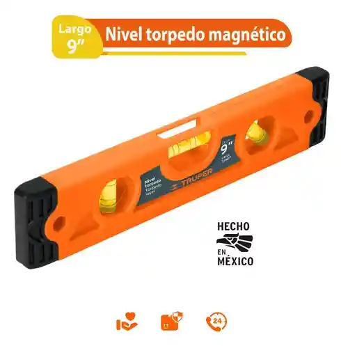 Nivel Magnético 9'' Plástico Abs Truper 11223