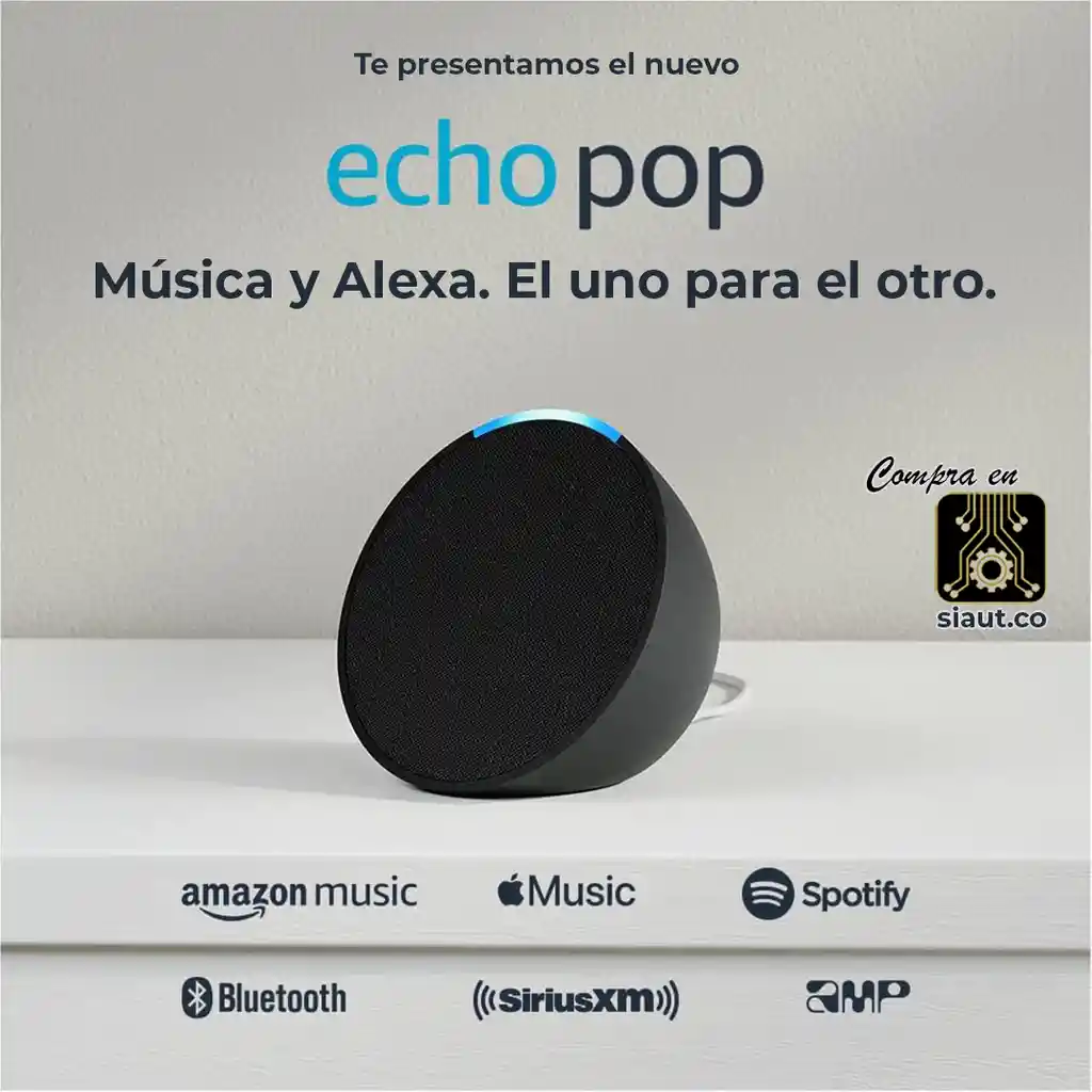 Amazon Alexa Echo Pop 1er Gen Negro Carbón