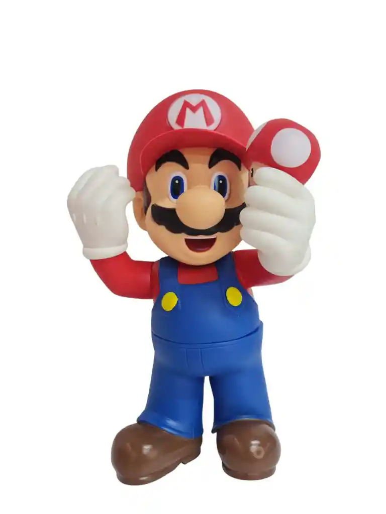 Figura De Colección Super Mario Bros Grande Articulado 35 Cm