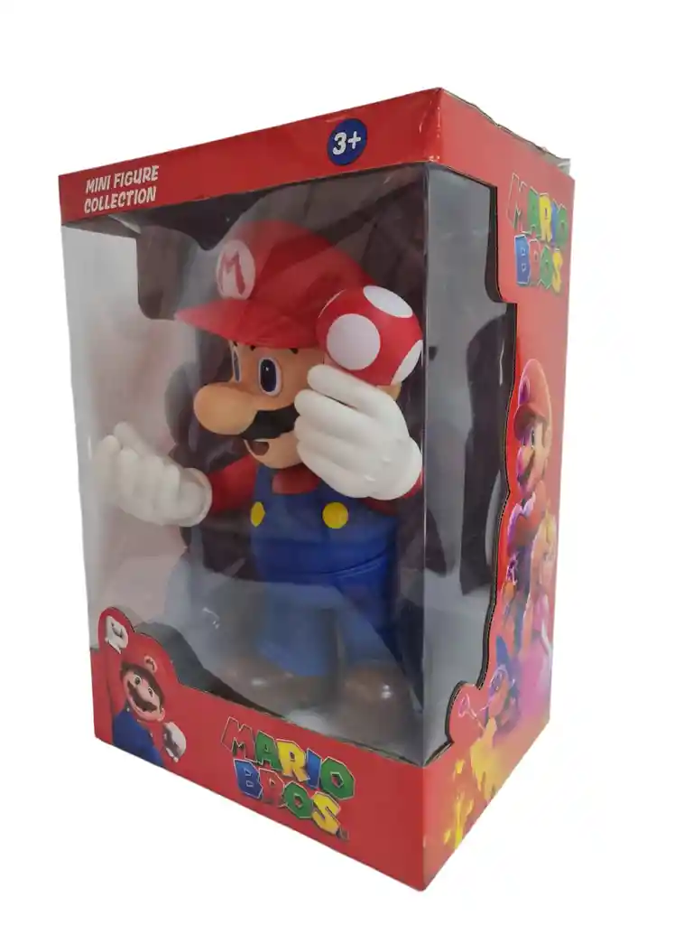 Figura De Colección Super Mario Bros Grande Articulado 35 Cm