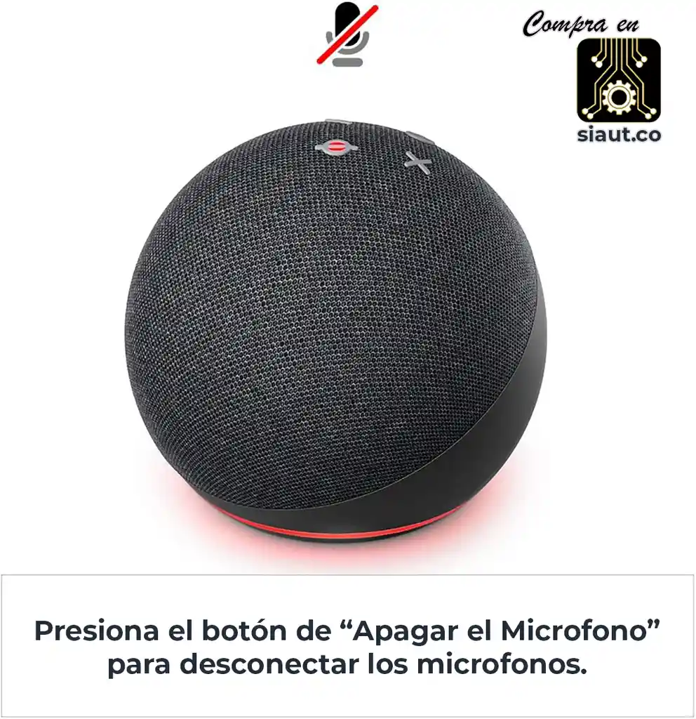 Amazon Alexa Echo Dot 4ta Gen Negro Carbón