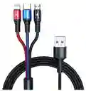 Cable Spartan 3 En 1 Tipo C Ios V8 Ref D 238