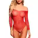 Lencería Enterizo Femenino Perlado Traje Erotico Vestido Sensual Red Rojo Pasion