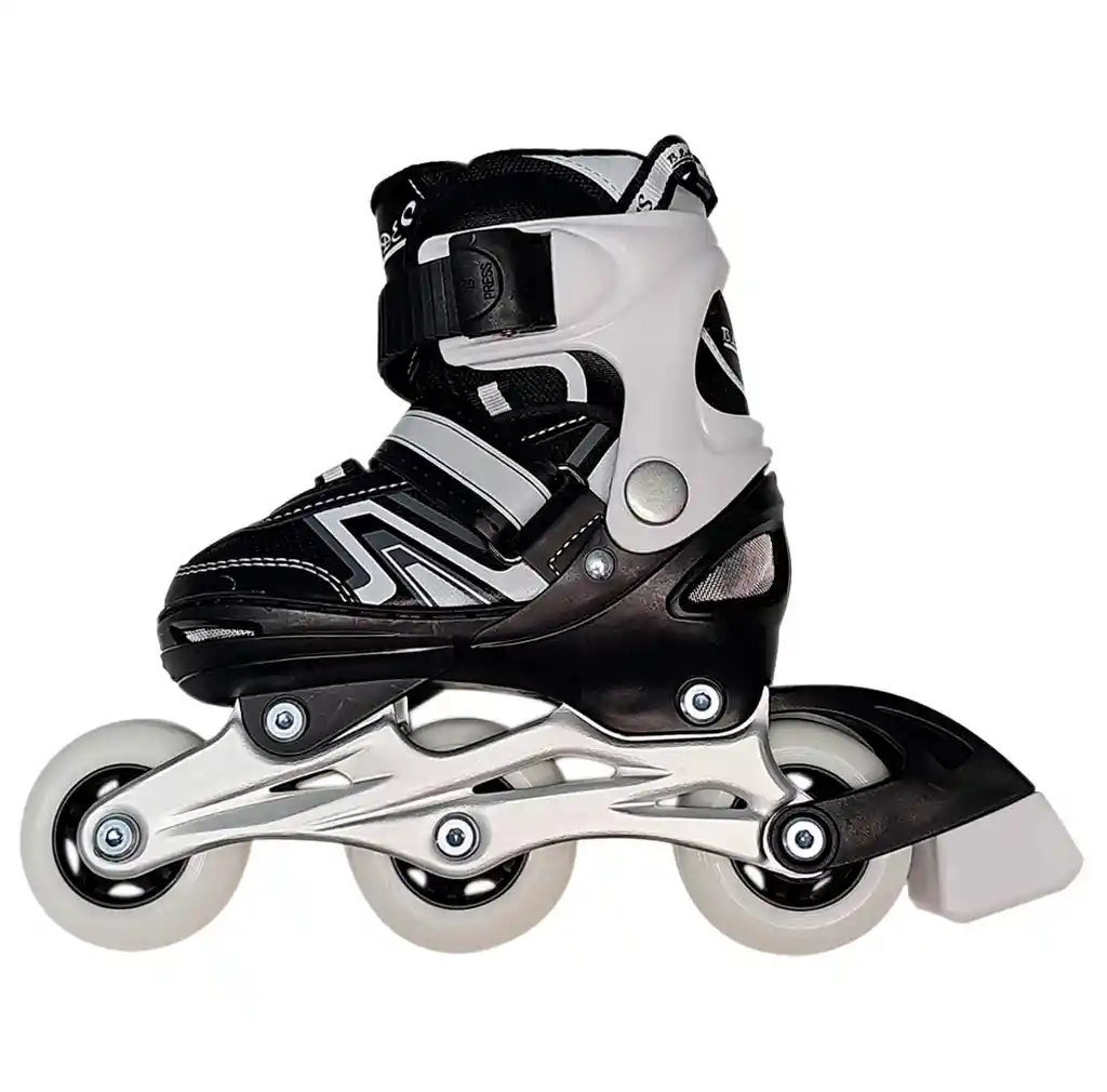 Kit Patines Semiprofesionales Blades Casco Y Protección Negro 27-30