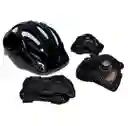 Kit Patines Semiprofesionales Blades Casco Y Protección Negro 27-30