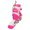 Kit Patines Semiprofesionales Blades Casco Y Protección Rosa 27-30