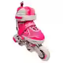 Kit Patines Semiprofesionales Blades Casco Y Protección Rosa 27-30