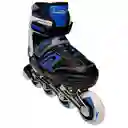 Kit Patines Semiprofesionales Blades Casco Y Protección Azul 35-38