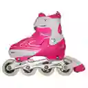 Kit Patines Semiprofesionales Blades Casco Y Protección Rosa 35-38