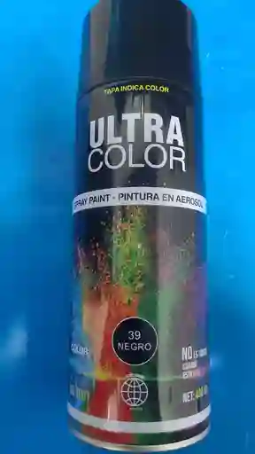 Pintura Aerosol Color Negro X400ml
