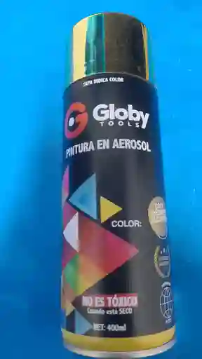 Pintura Aerosol Color Cromado Dorado