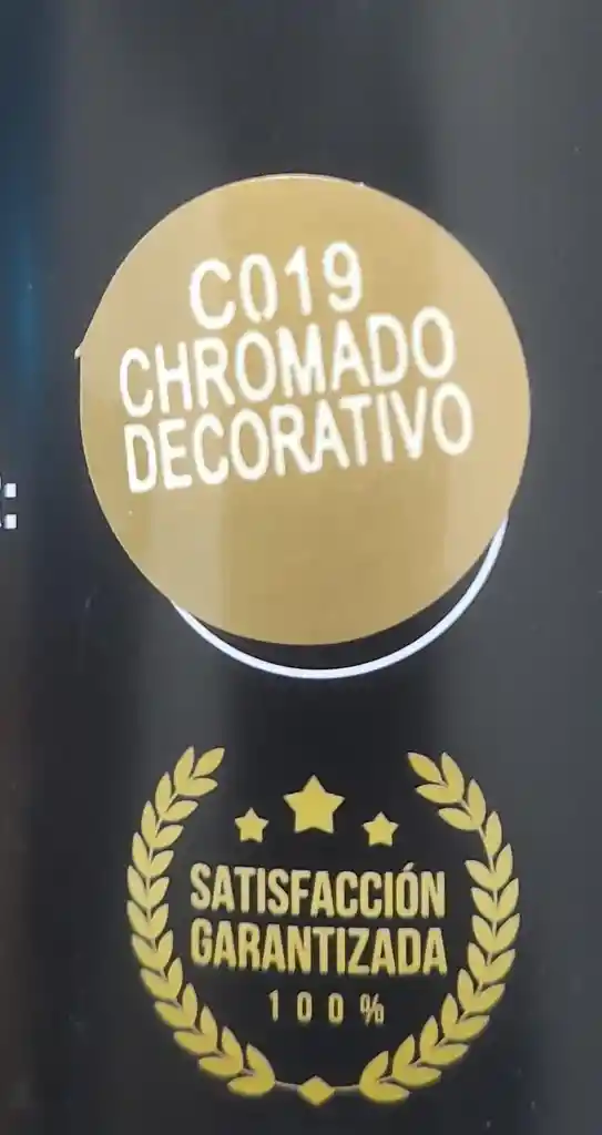 Pintura Aerosol Color Cromado Dorado