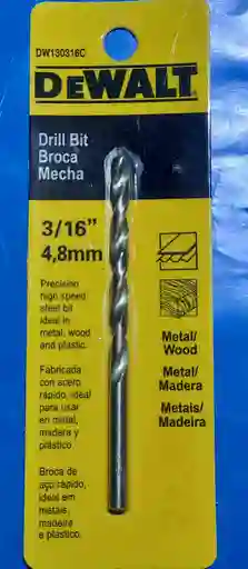 Broca 3/16 Dewalt 4,8mn