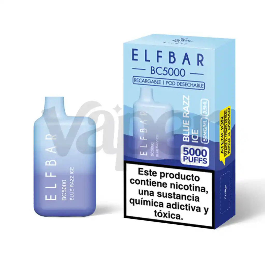 Vape Elfbar Blue Razz Ice 5000puffs