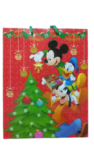 Bolsa De Regalo Mediana Mickey- Navidad