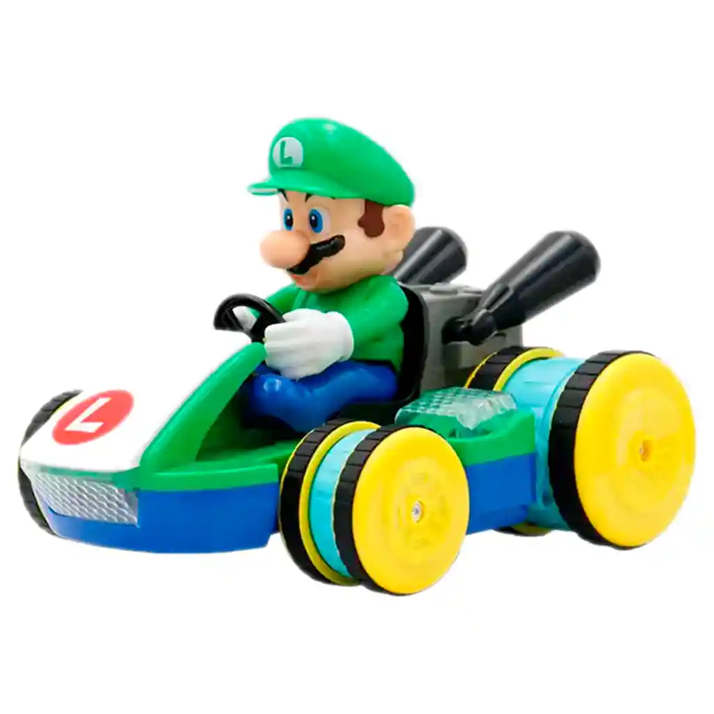 Carro Control Remoto Mario Kart Con Luces Luigi