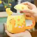 Mug De Dinosaurio Amarillo