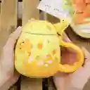 Mug De Dinosaurio Amarillo