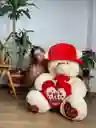 Osas De Peluche Grande 140 Cm Con Sombrero Y Corazón