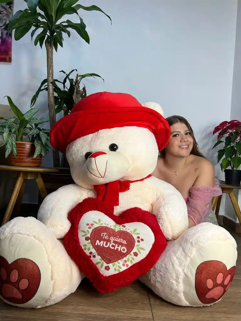 Osa Pava De Peluche Gigante 150 Cm