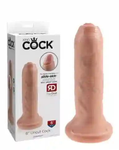 Dildo Prepucio Deslizable King Cock 6 Uncut Cock Carne