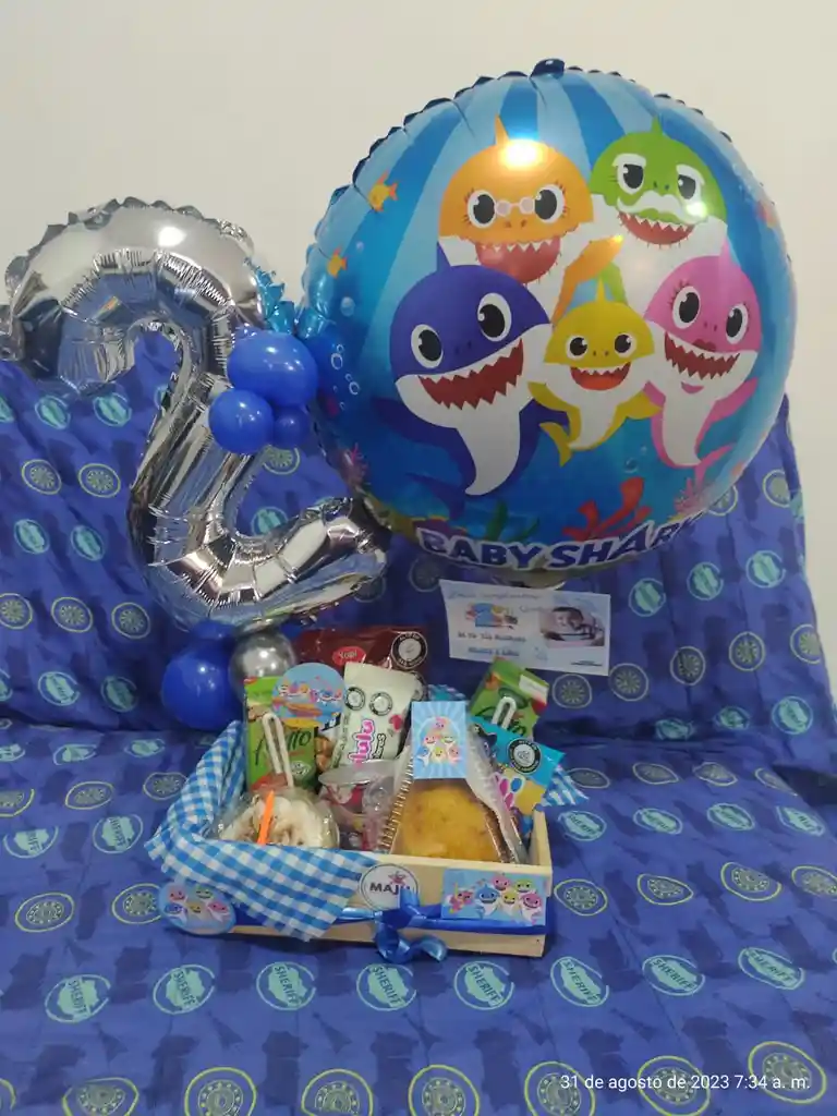 Desayuno Infantil Baby Shark Segun Tematica Disponible