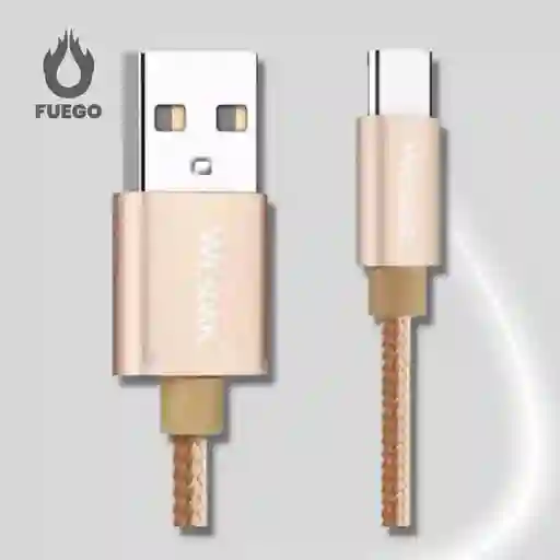 Cable Wesdar Usb A Tipo C Cable Blindado 1.2 Metros