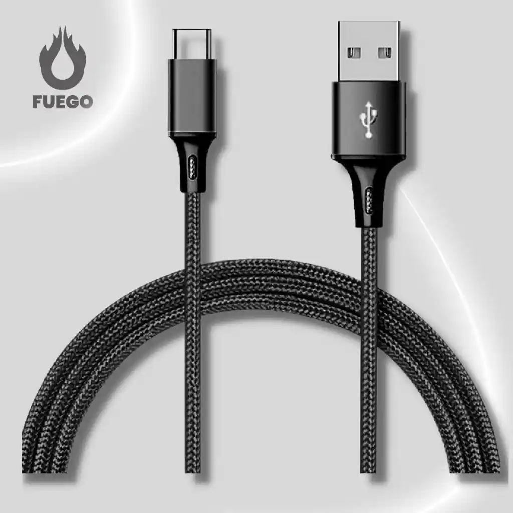 Cable Wesdar Usb A Tipo C Cable Blindado 1.2 Metros