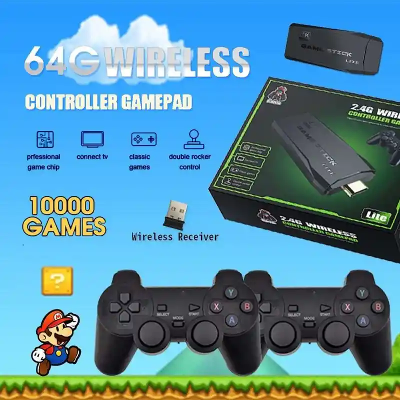 Consola De Videojuegos M8 4k Hd 64g/consolas De Video Juegos Con Mas De 10.000 Juegos