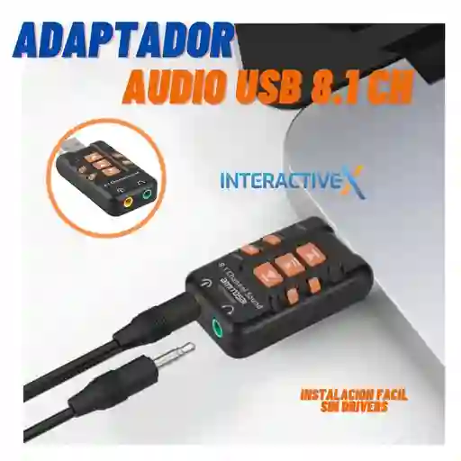 Tarjeta De Sonido Usb 8.1ch / Adaptador De Audio Usb