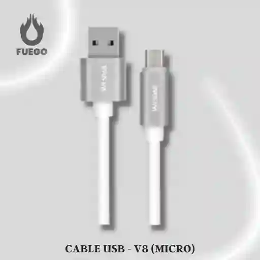 Cable Wesdar Bliendado T38 Usb - V8 (micro) 1.2mtr