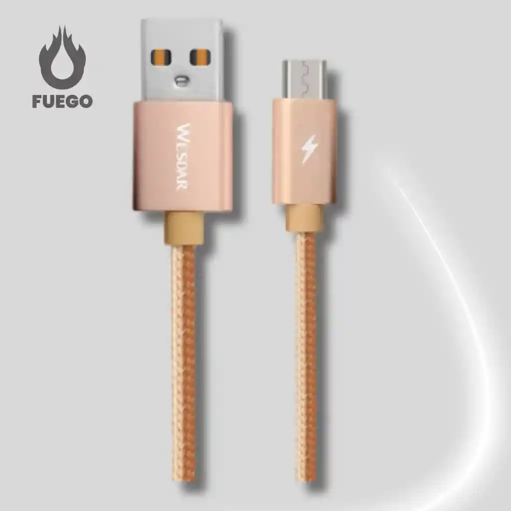 Cable Wesdar Bliendado T38 Usb - V8 (micro) 1.2mtr