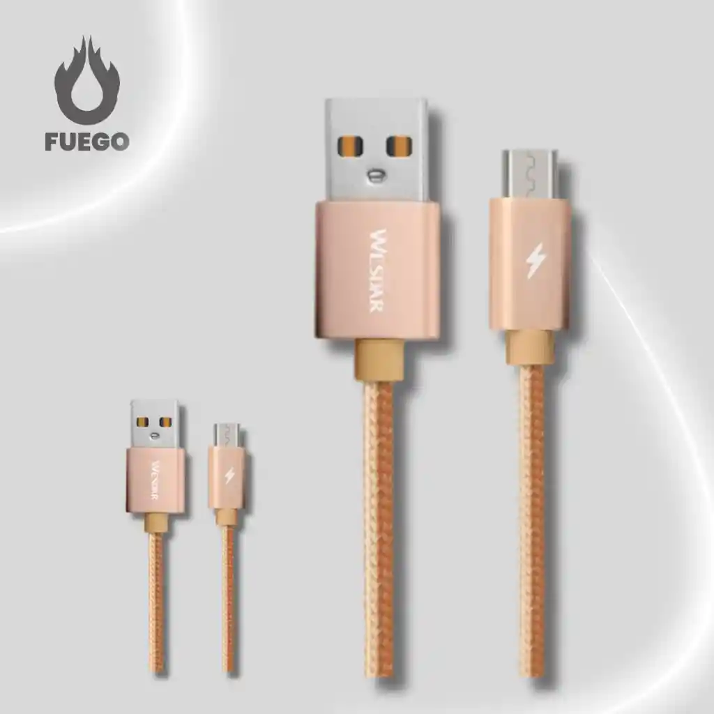Cable Wesdar Bliendado T38 Usb - V8 (micro) 1.2mtr