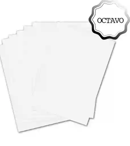 Cartulina 1/8 Blanca Paquete X7