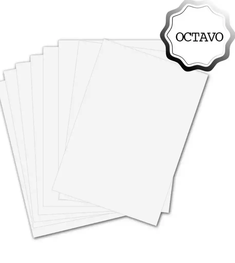 Cartulina 1/8 Blanca Paquete X7